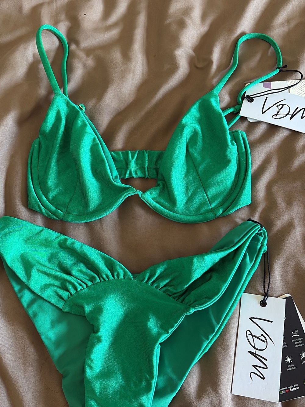 Revolve VDM Green Underwire Bikini Set